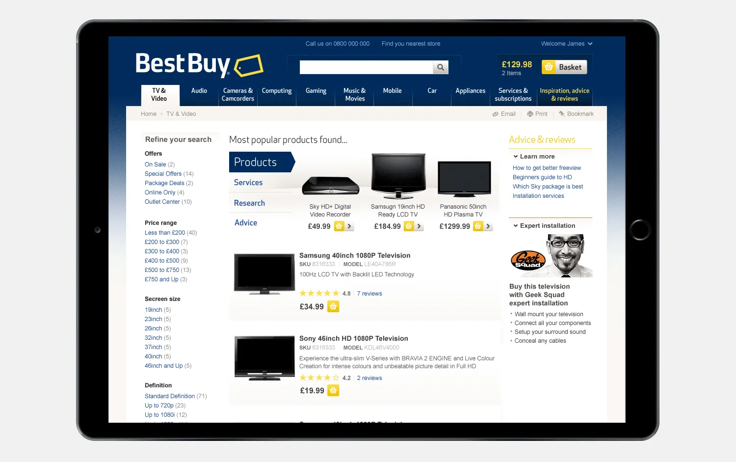 Best Buy UK marketing and brand materials