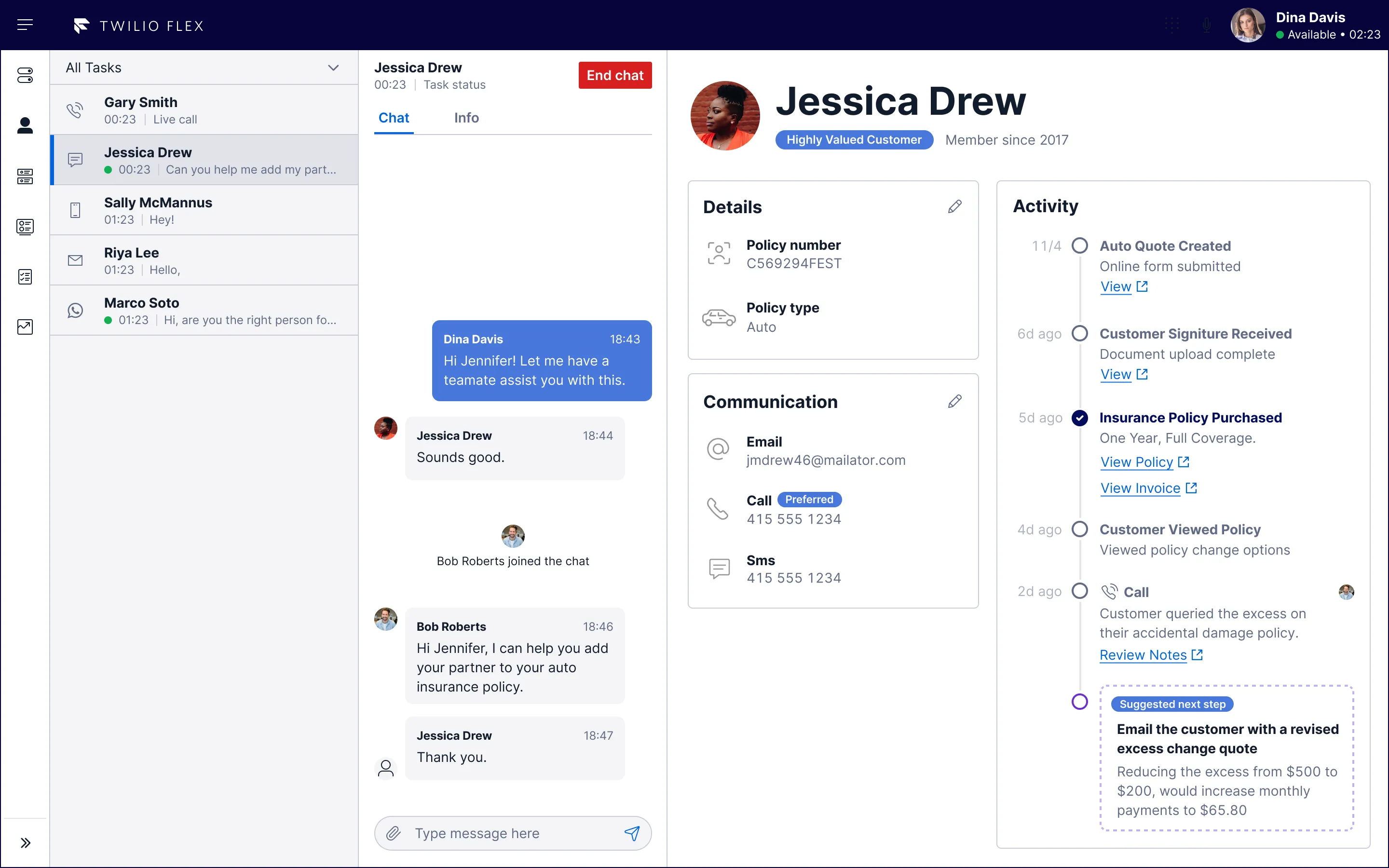 Twilio Flex Agent Experience